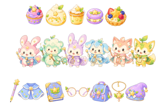LumiPal companion customization items and accessories