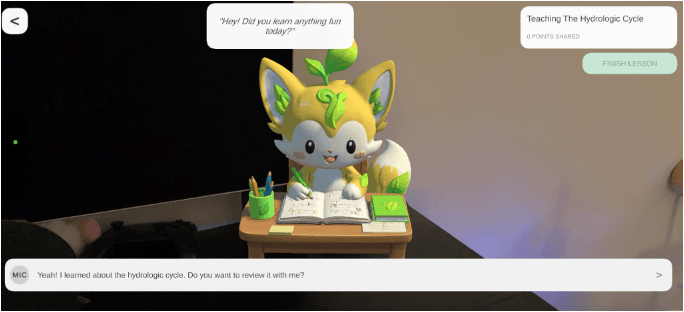 LumiPal AR learning companion teaching demo
